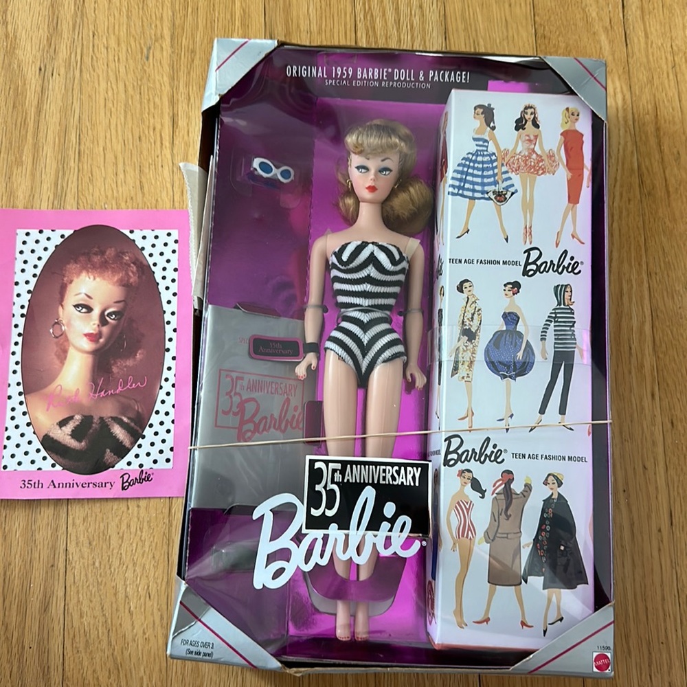 *Autographed* 35th anniversary Barbie-signed by Barbie founder Ruth Handler.